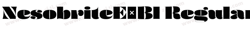 NesobriteExBl Regular字体转换